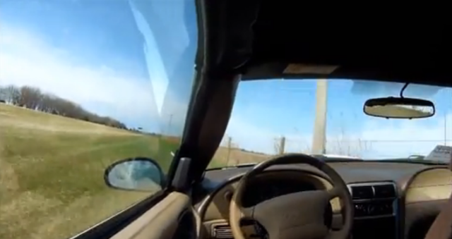 Real or Fake? Mustang Driver Falls Asleep and Goes for Wild Ride