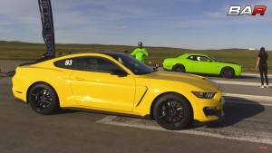 GT350 Versus Hellcat on the Air Strip