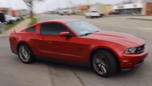Another Cars and Coffee Mustang Burnout Gone Wrong