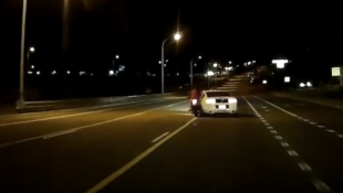 Road Rage Mustang Driver Rams Motorcyclist