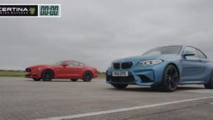 Ford Mustang GT vs. BMW M2 Half-Mile Drag Race