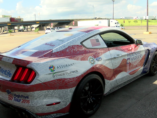 Patriotic Shelby GT350 Reporting for Duty