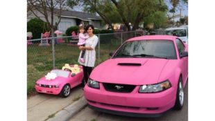 Mother-Daughter Team Use Pink Mustangs for Breast Cancer Awareness