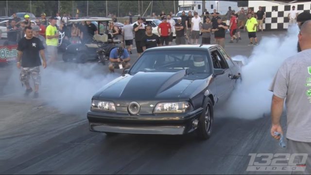 Fox Body With Grille-Mounted Turbo Finds Its Happy Place