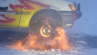 Brake Disc Explodes Under High Friction Load!