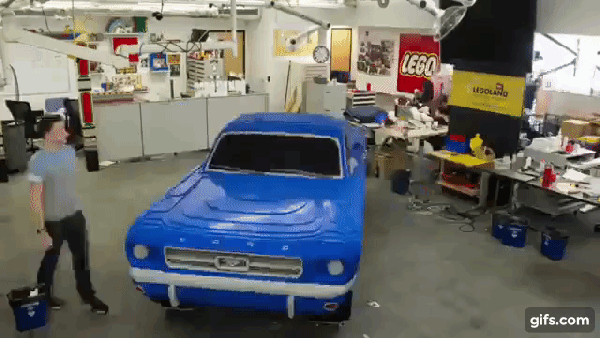 The BrickPony Is a Life-Sized 1964 Mustang Made of Nearly 195,000 LEGOs