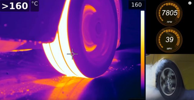 Like Burnouts? Watch One Through a Thermal Camera
