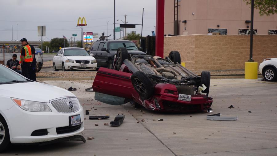 Sleeping Mustang Driver Crashes Into Starbucks