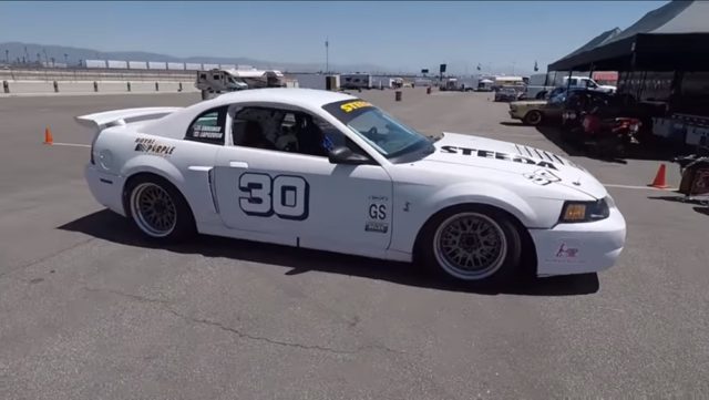 On Track in a 15-Year-Old Mustang Cobra Vintage Race Car