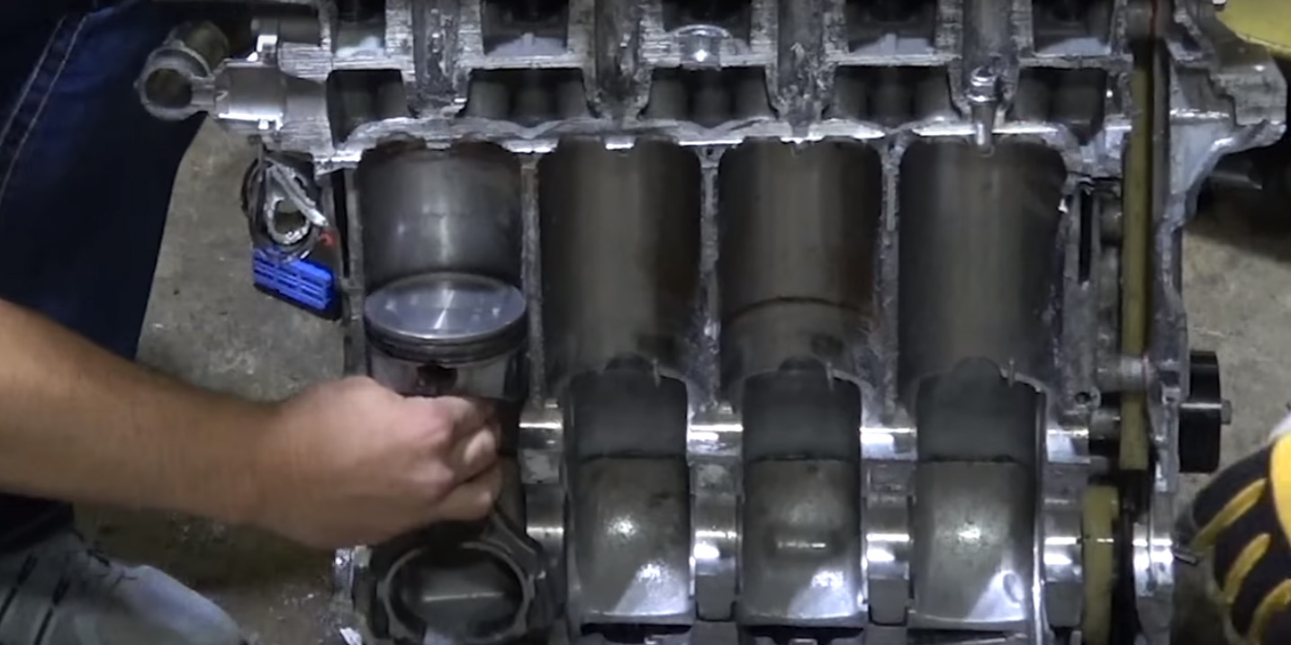 Watch This Engine Get Sliced Completely in Half