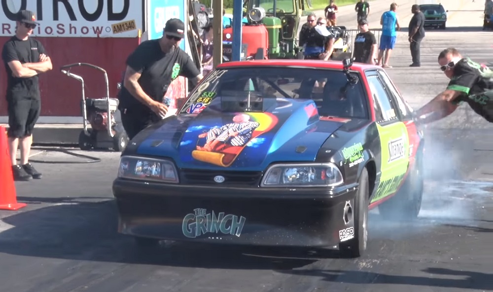 “The Grinch” Mustang Makes Final Round with Borrowed Engine