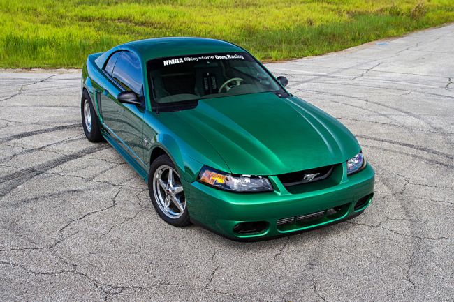 It may look stock on the outside, but this '99 Mustang GT is a threat on the drag strip.