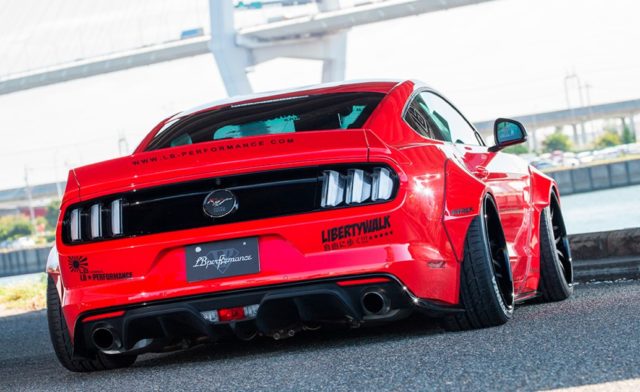 The Liberty Walk wide-body Mustang kit is sure to be polarizing.