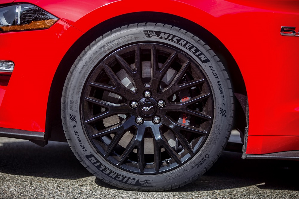2018 Mustang with Michelin Pilot Sport tires.