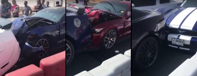 Mustang Wreck in Dubai