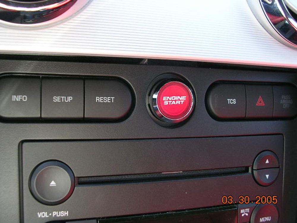 Mustang Start Button