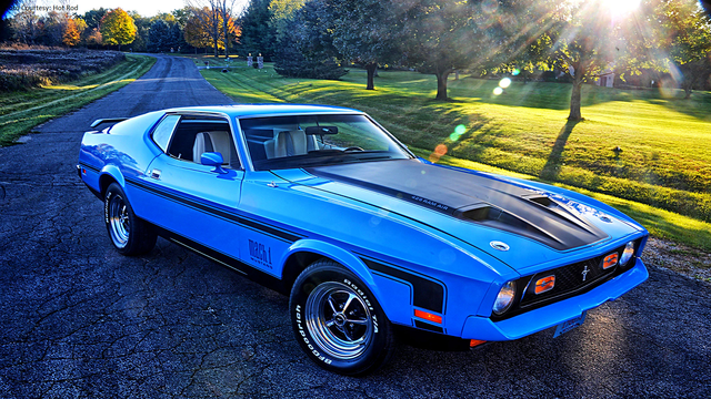 Slideshow: 1971 Mach 1 Cobra in Grabber Blue is Everything