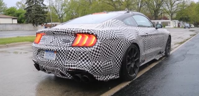 New Ford Mustang Shelby GT500 Mule Rear Corner