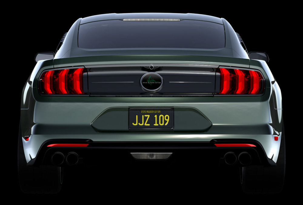 Steve McQueen Bullitt Mustang Rear