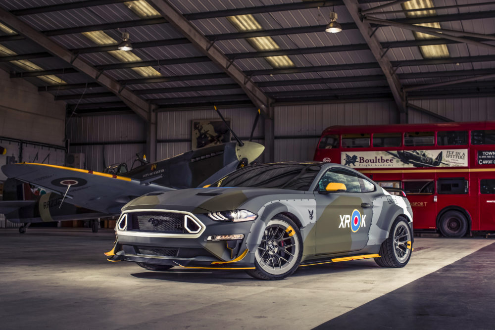 Ford, Vaughn Gittin Jr. Race to the Clouds at Goodwood with RTR Eagle Squadron Mustang GT