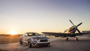 Ford, Vaughn Gittin Jr. Race to the Clouds at Goodwood with Eagle Squadron Mustang GT
