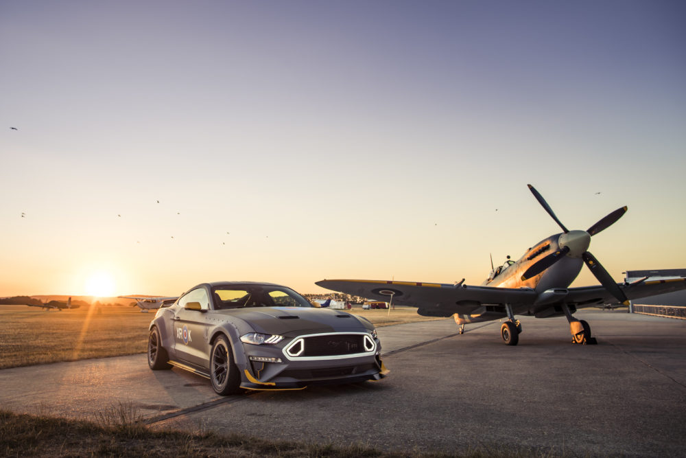 Ford, Vaughn Gittin Jr. Race to the Clouds at RTR Goodwood with Eagle Squadron Mustang GT