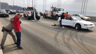 Mustang GT Owners Tie Up SFO Bay Bridge Traffic With Donuts