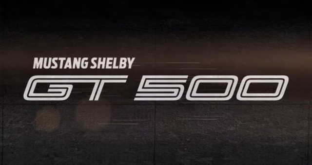 Ford's 2019 Shelby GT500 teaser.