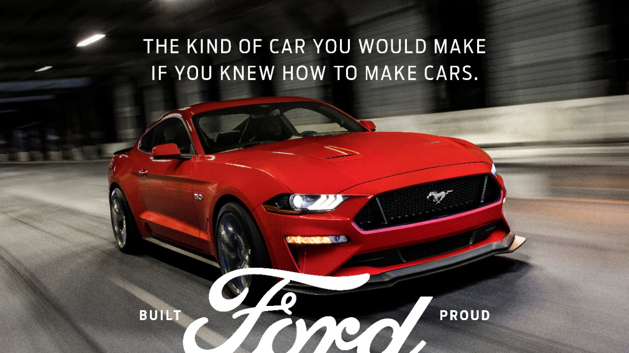 Ford Mustang in "Built Ford Proud"