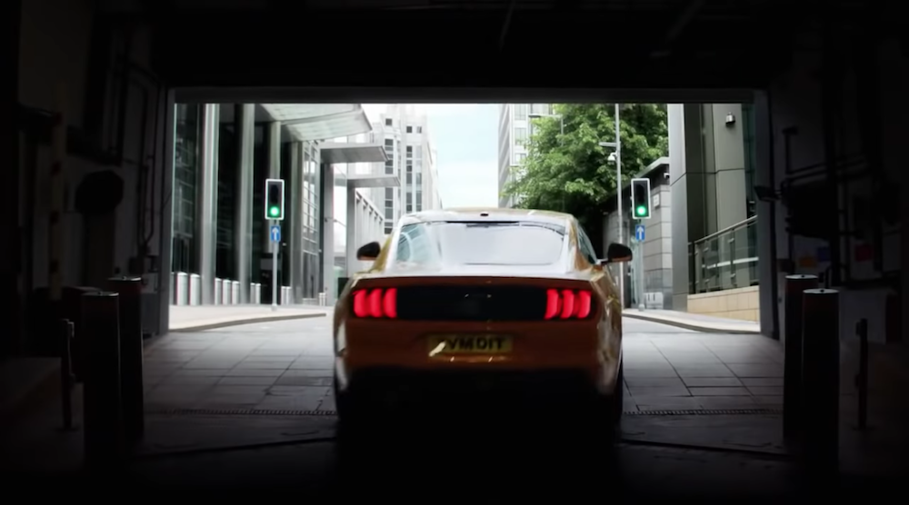 Banned 2018 Ford Mustang advertisement. 