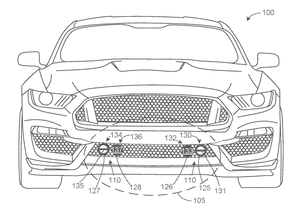2020 Shelby GT500 patent drawing. 