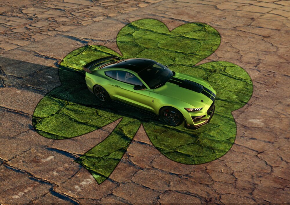 Heritage-Inspired Grabber Lime 2020 Ford Mustang - Saint Patrick's Day