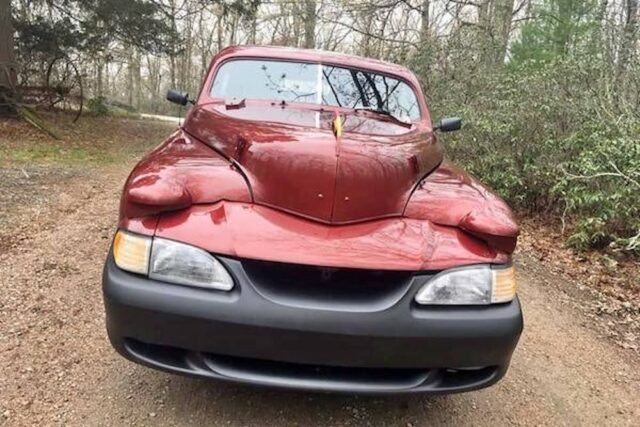 1950 Plymouth/SN95 Mustang GT match-up.