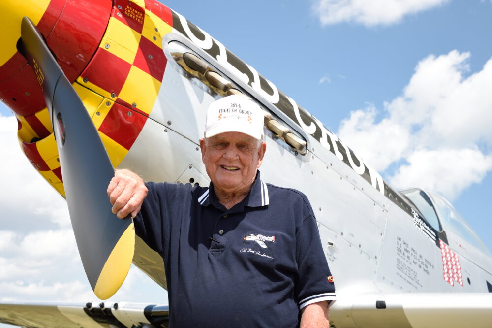 Bud Anderson & a P-51 Mustang - Roush