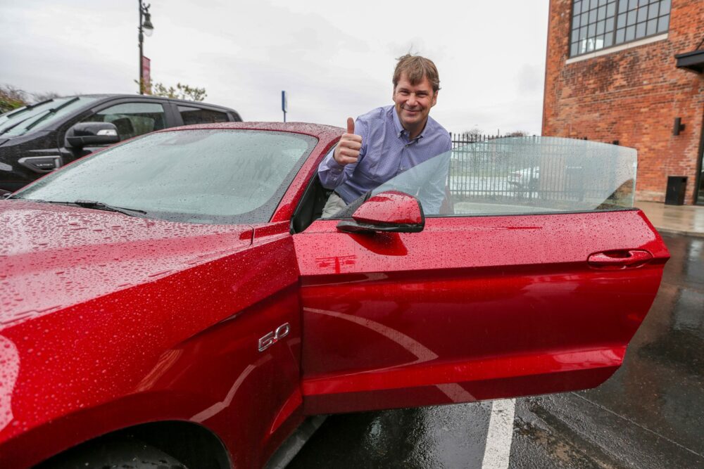 Jim Farley with Ford Mustang GT