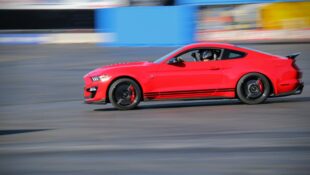 Ford out Front Mustang Shelby GT500 Drifting Demo with Chelsea DeNofa at SEMA 2019