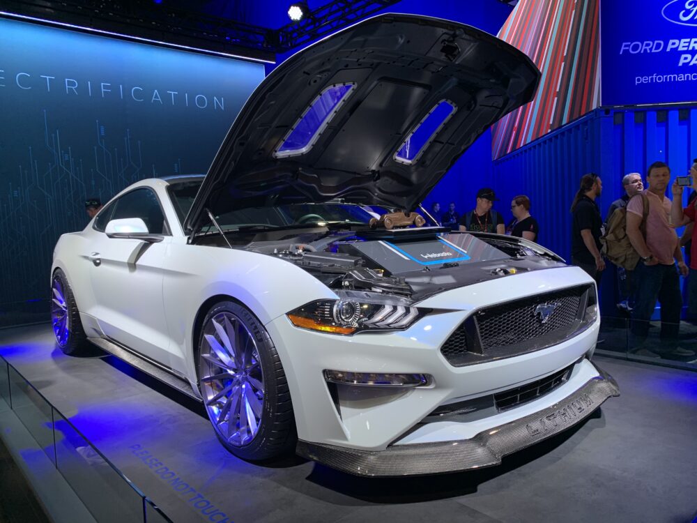 Sema 2019 Ford Electrifies Las Vegas With Mustang Lithium