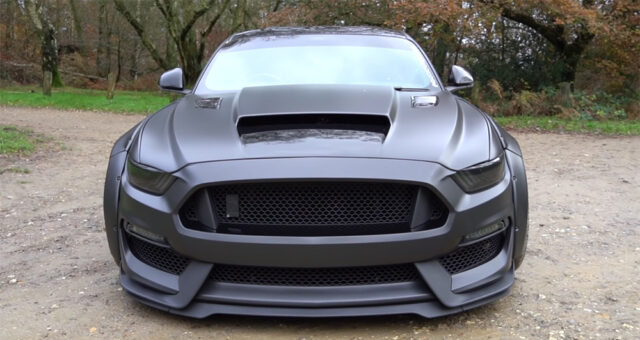 Widebody right hand drive Mustang making over 1,000 horsepower with VMP supercharger