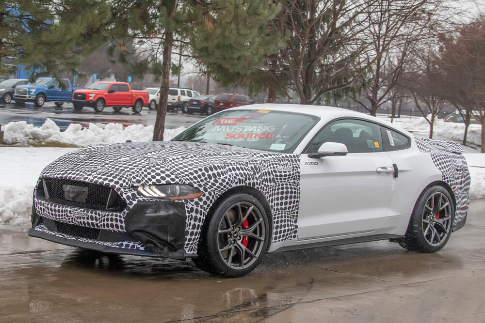 2021 Ford test mule prototype performance pack or Mach 1