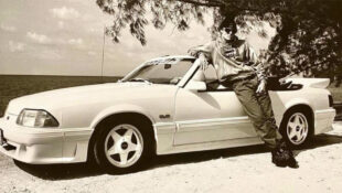 Vanilla Ice and his convertible Fox Body Mustang GT