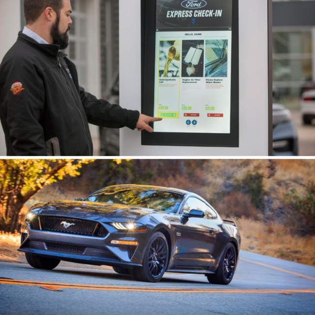 Order your Mustang on with the tap of a screen with Fords new digital kiosk