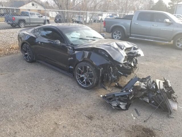 wrecked mustang