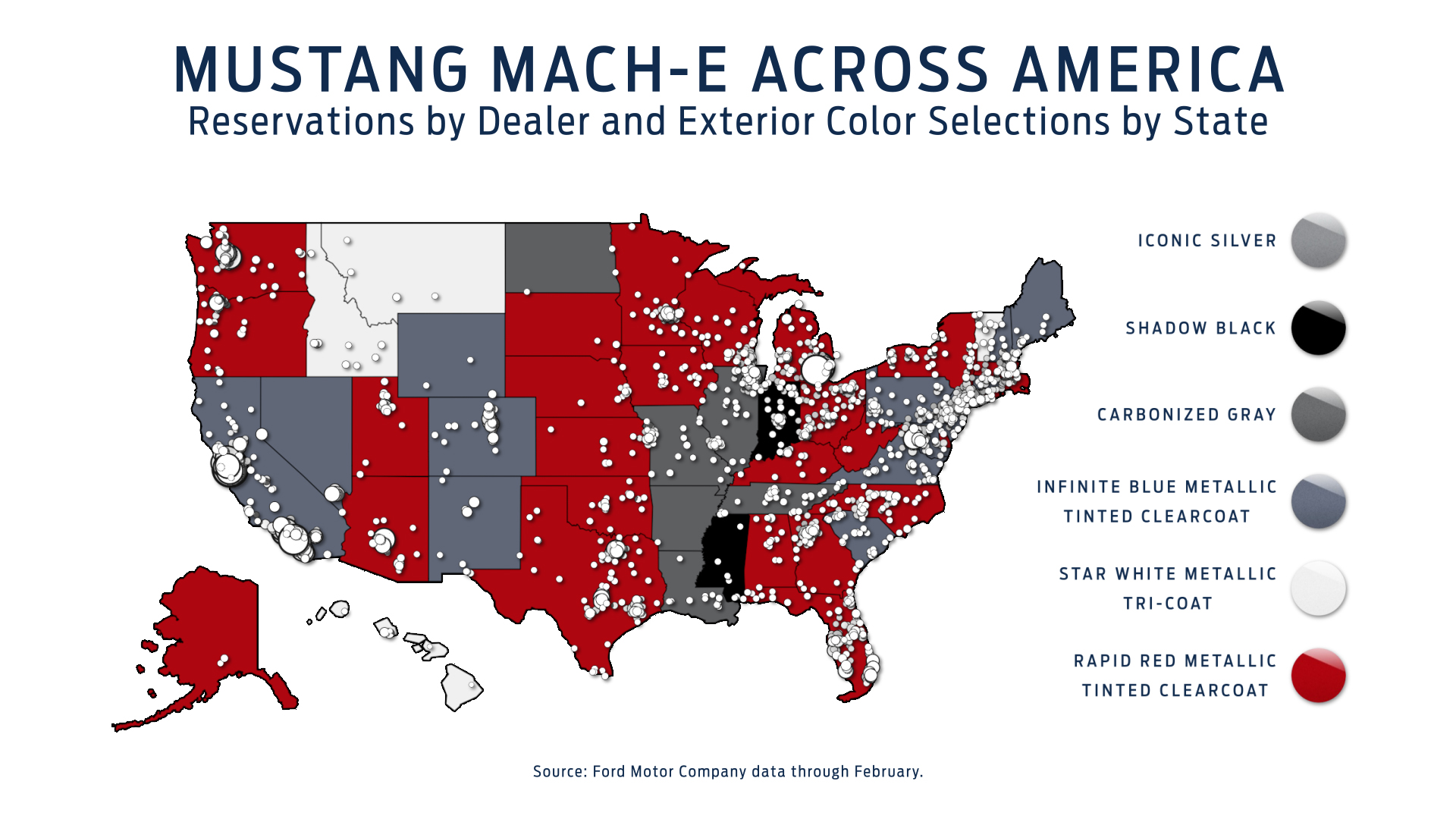 Mustang Mach-E Across America Infographic