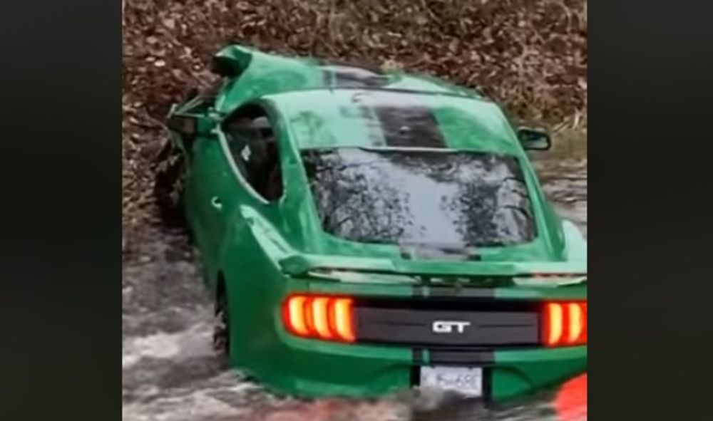 Spoiled Brat Wrecks Brand New Mustang GT