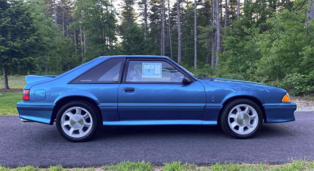 1993 Metallic Teal Ford Mustang SVT Cobra with only 255 original miles