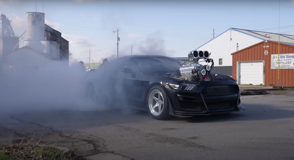 S550 Ford Mustang With 2,000 Horsepower Dragster Engine