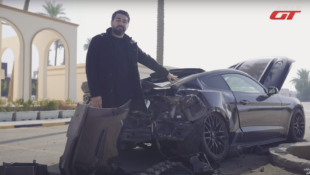 Car Reviewer Crashes S550 Mustang