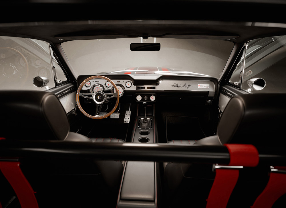 Classic Recreations Carbon Fiber Mustang GT500CR interior