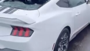 2024 Ford Mustang Damaged By Hail Storm