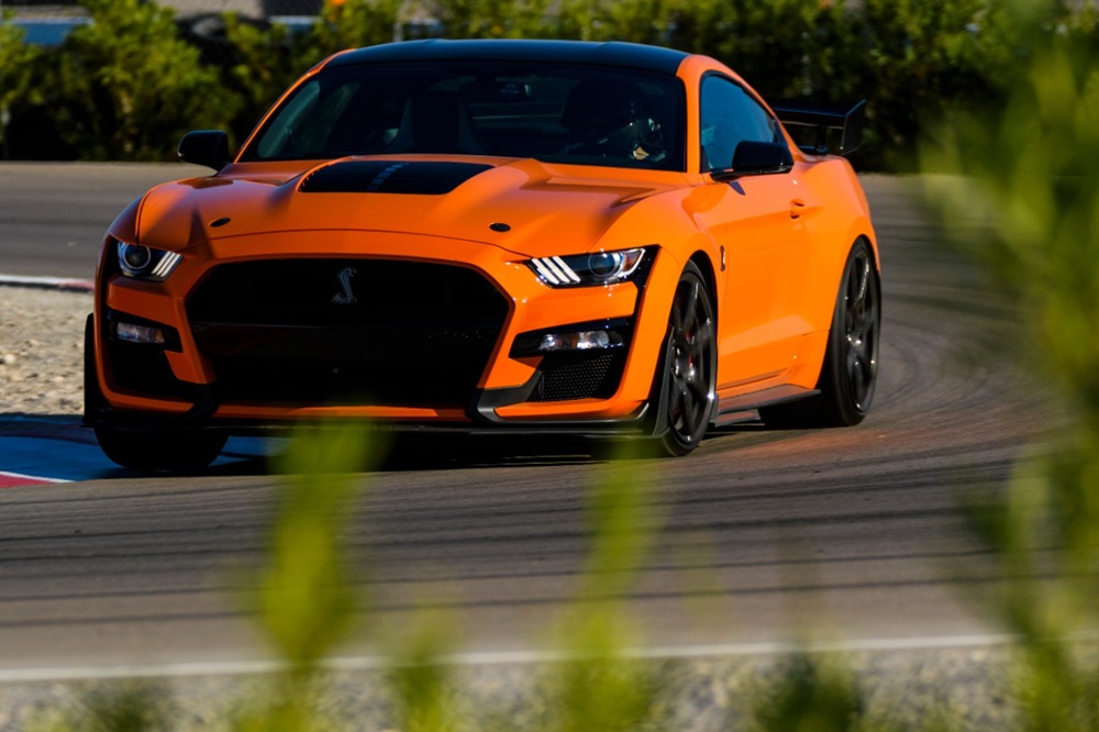 Mustang on track